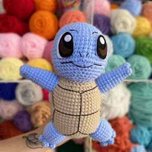 Squirtle Crochet Plushie by Pokey Alma Crafts