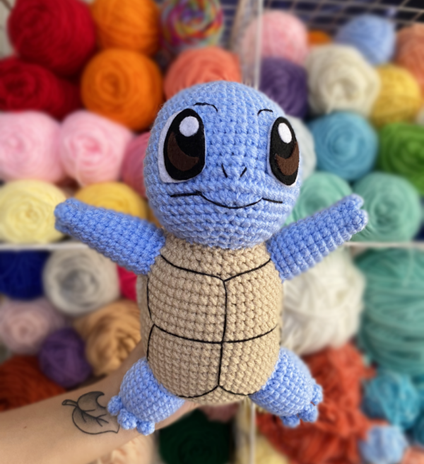 Squirtle Crochet Plushie by Pokey Alma Crafts