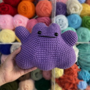 Pokemon Ditto Crochet Plushie by Pokey Alma Crafts